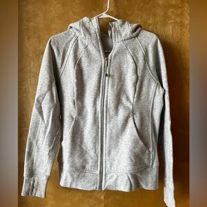 Lululemon Scuba Full-Zip hoodie in gray. Size 10.